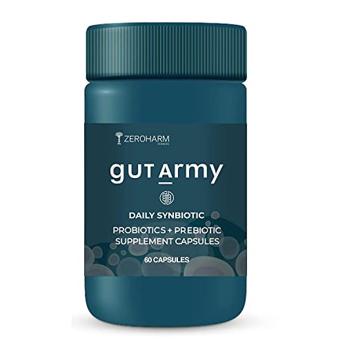 Sheltr Gut Army Probiotics - 100 Billion CFU, 25 Strains, Digestive Health - 60 Vegan Capsules