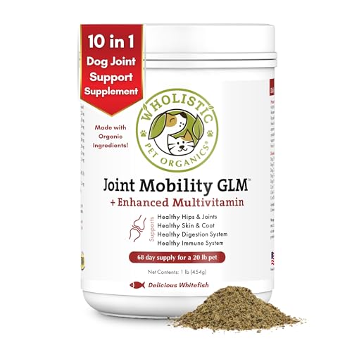 Wholistic Pet Organics Joint Support Supplement - Natural Pain Relief, Organic Ingredients - 1lb