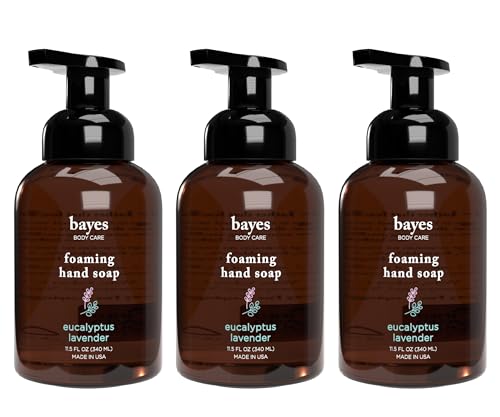 Bayes Foaming Hand Soap - Nourishing Cleanser with Essential Oils, USDA Certified Biobased - 11.5oz