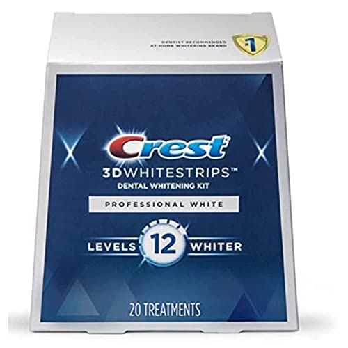 Crest 3D Whitestrips - Professional-Level Teeth Whitener, Safe on Enamel - 40 Strips