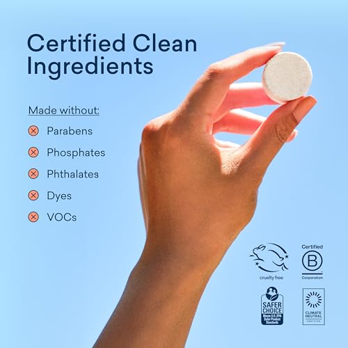 BLUELAND Foaming Hand Soap Tablets - Plant-Based, Hypoallergenic, 10 Pack, Garden Variety Scents