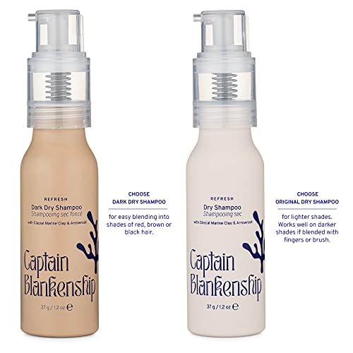 Captain Blankenship Dry Shampoo Powder - Oil Absorbing, Volume Boosting, Organic - 1.2oz