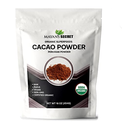 Mayan’s Secret Organic Cocoa Powder - Unsweetened, Non-GMO, Antioxidant-Rich - 1lb