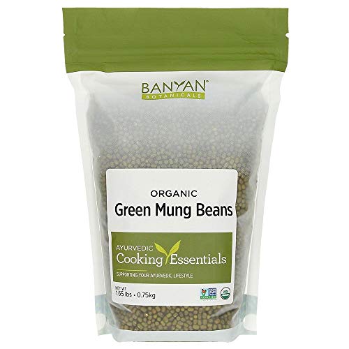 Banyan Botanicals Green Mung Beans - USDA Organic, High Protein & Fiber - 1.65 lb