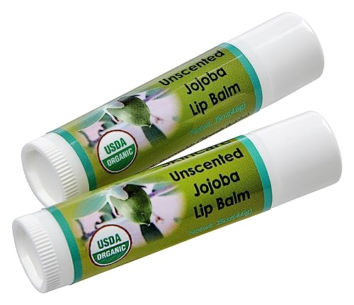 Desert Oasis Skincare Lip Balm - Soothes Dry Lips with Organic Jojoba Oil & Beeswax - 2 Pack