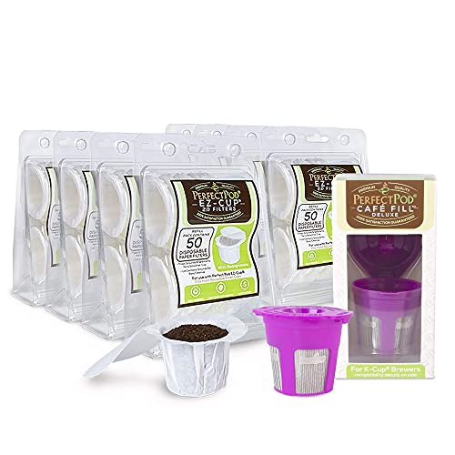 Perfect Pod Coffee Bundle - Reusable & Disposable Filters for Smooth Brewing - 400 Count