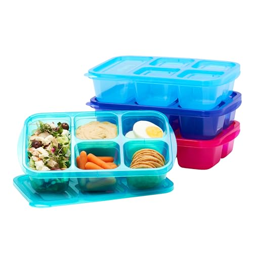 Bentgo Easyboxes Food Storage Containers - 5-Compartment Meal Prep, BPA-Free, 8-Piece Set