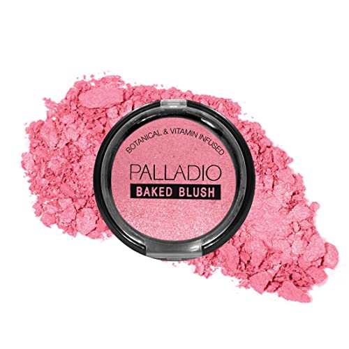 Palladio Baked Blush - Highly Pigmented, Vegan & Cruelty-Free, Hydrating Botanicals - 5 Shades