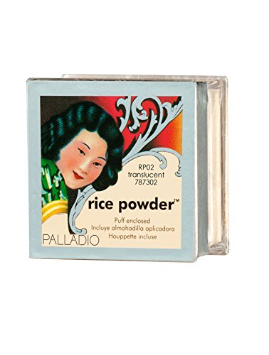 Palladio Rice Powder - Oil Absorbing, Paraben-Free, Smooth Finish for Long-Lasting Makeup - 0.7oz