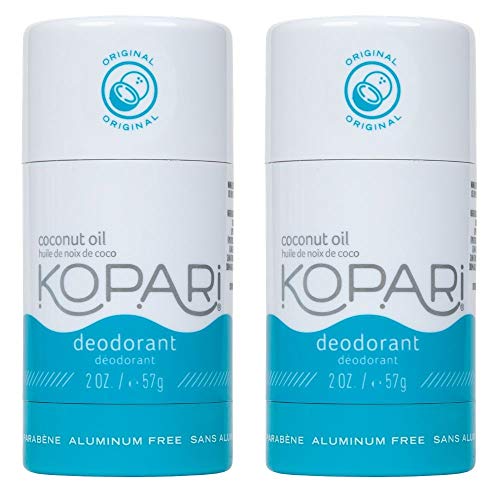 Kopari Deodorant - Odor Protection with Organic Coconut Oil, Non-Toxic & Vegan - 2.0 oz 2 Pack