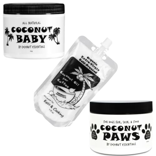 Coconut Essentials Gift Set for Women - Nourishing Skin & Coffee Boost, Organic Coconut Oil