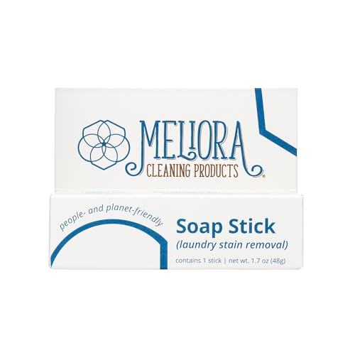 Meliora Soap Stick Stain Remover - Effective on Most Stains, Organic Ingredients - 3oz