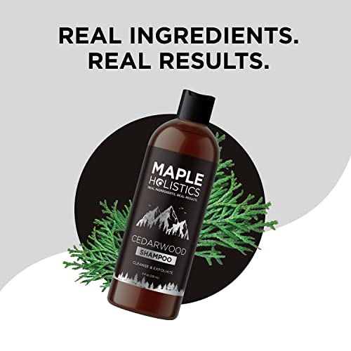 Maple Holistics Shampoo - Deep Cleansing for Dry Scalp, Natural Oils & Sulfate-Free - 16oz