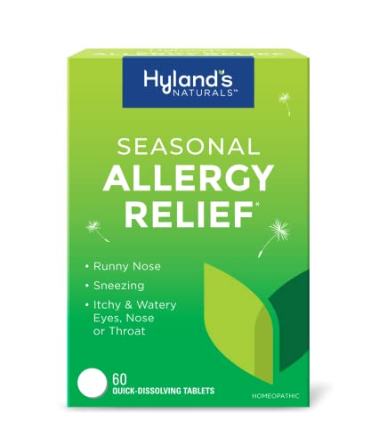 Hyland's Allergy Relief Pills - Non-Drowsy, Natural Ingredients, Quick-Dissolving - 60 Count