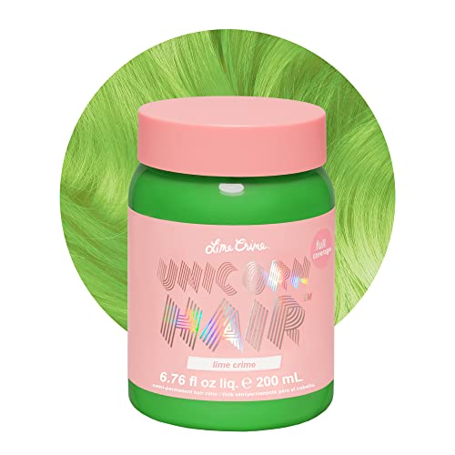 Lime Crime Hair Dye - Damage-Free Color, Nourishing Formula, Citrus Vanilla Scent - 8oz