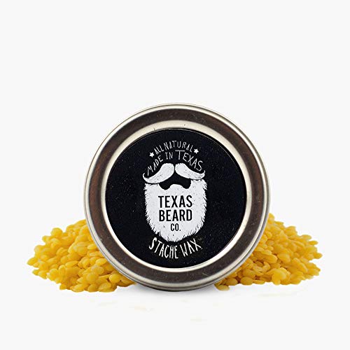 The Blades Grim Mustache Wax - All Natural Hold, Warm Smolder Scent - 2oz