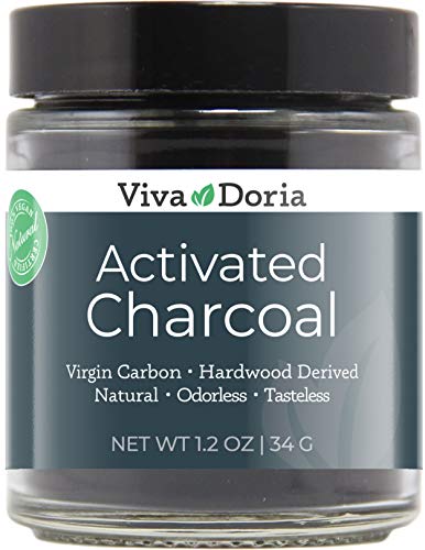 Viva Doria Activated Charcoal Powder - Detox & Digestive Support, Food Grade, Vegan - 1.2 Oz