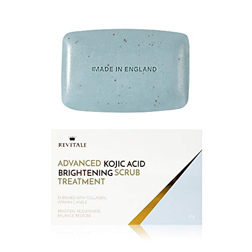 Revitale Advanced Kojic Acid Scrub - Brightening, Even Skin Tone, Natural Exfoliator - 8oz