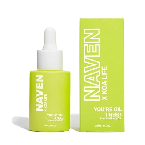 KOA LIFE NAVEN Body Oil - Anti-Aging, Radiant Skin, Vegan, Cruelty-Free - Jasmine Scent