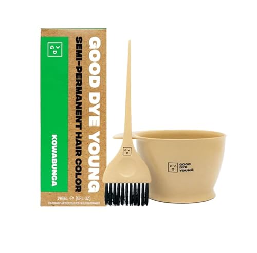 Good Dye Young Hair Dye - Vibrant Color, Conditioning Formula, Bergamot Scent - Kowabunga Kit