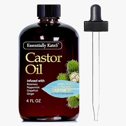 Essentially KateS Hair Oil - Nourishing Blend with Rosemary & Peppermint for Thicker Hair - 4 Fl Oz