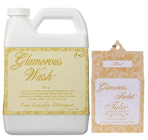 Tyler Candle Laundry Detergent & Sachets - Deep Clean, Long-Lasting Scent - 32oz Bundle