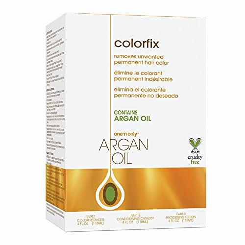 One N Only Colorfix Hair Color Remover Kit with Argan Oil - Ammonia-Free, 12oz Total