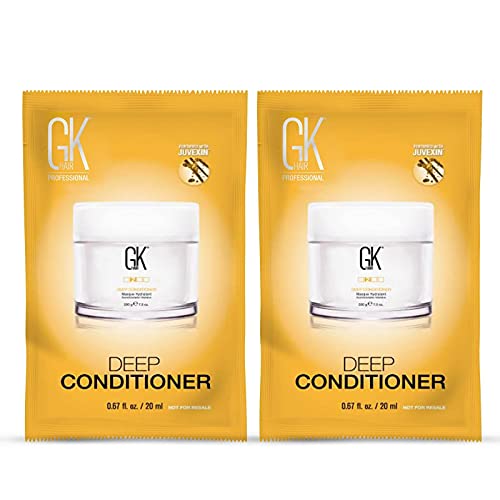GK HAIR Deep Conditioner Masque - Intense Hydration, Jojoba & Keratin - 2 Pack, 20ml