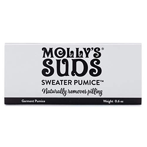 Molly's Suds Sweater Pumice - Gently Removes Pilling, Made from Recycled Glass Ash - 0.6 oz