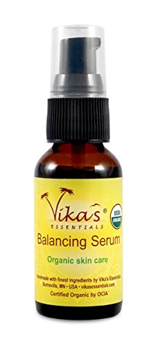 Vika's Essentials Organic Balancing Serum - Restores Skin's Oil Balance, EWG Verified - 1oz