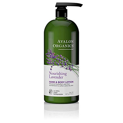 Avalon Organics Body Lotion - Nourishing Lavender, Organic & Plant-Based - 32 Oz