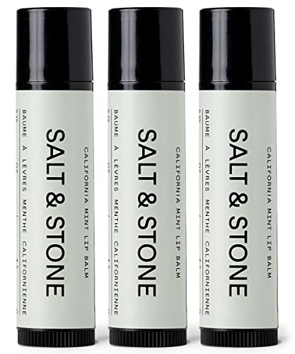 SALT & STONE Lip Balm - Moisturizes, Restores Dry Lips, SPF 30, Natural Ingredients - 3 Pack