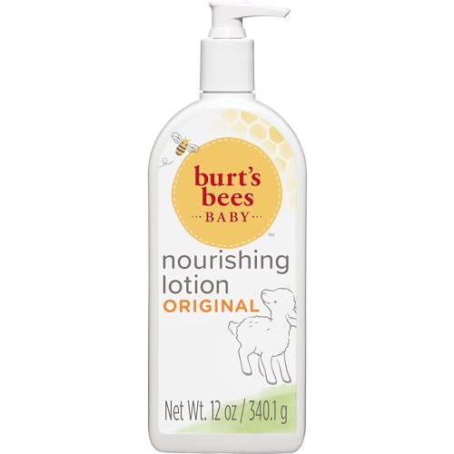 Burt's Bees Baby Lotion - Moisturizes with Sunflower Seed Oil, Pediatrician Tested - 12oz