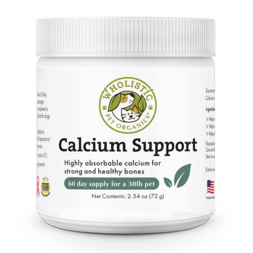 Wholistic Pet Organics Sea Coral Calcium Supplement - Supports Teeth, Bones & Immune Health - 8oz