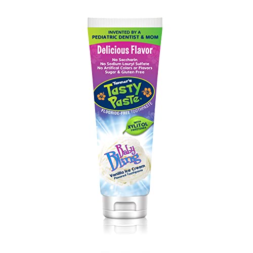 Tanner's Tasty Paste Kids Toothpaste - Fluoride-Free, Vanilla Flavor, Sugar & Gluten-Free - 4.2oz