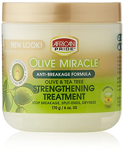 African Pride Olive Miracle Cream - Reshapes and Locks Hair, 6 oz