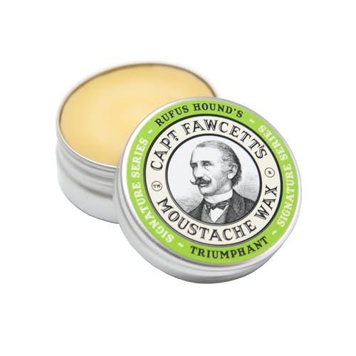 Captain Fawcett Moustache Wax - Defines & Shapes, Natural Ingredients - 15g Tin