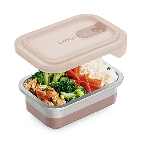 Bentgo® MicroSteel® Heat & Eat Container - Microwave-Safe, Airtight, Stainless Steel - 2 Cups