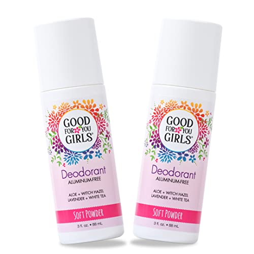 Good for You Girls Kids Deodorant - Natural Odor Protection, Plant-Based Ingredients - 3oz Pack of 2