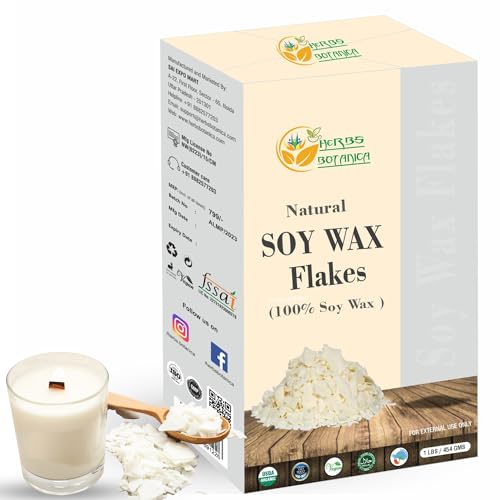 Herbs Botanica Soy Wax Flakes - Clean Burn, Long-Lasting Scent, Biodegradable - 1 lb