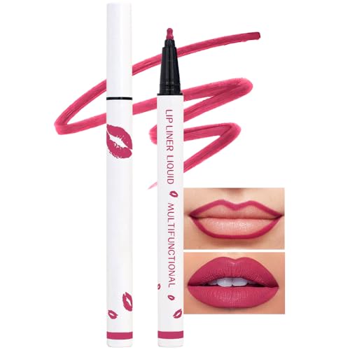 Kaely Lip Stain Marker - Long-Lasting, Waterproof, Vegan Formula, 2-in-1 Lipstick & Liner - 02