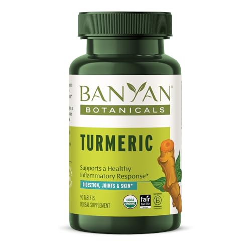 Banyan Botanicals Turmeric Tablets - Supports Healthy Skin & Joints, Vegan - 90 Non-GMO Tablets