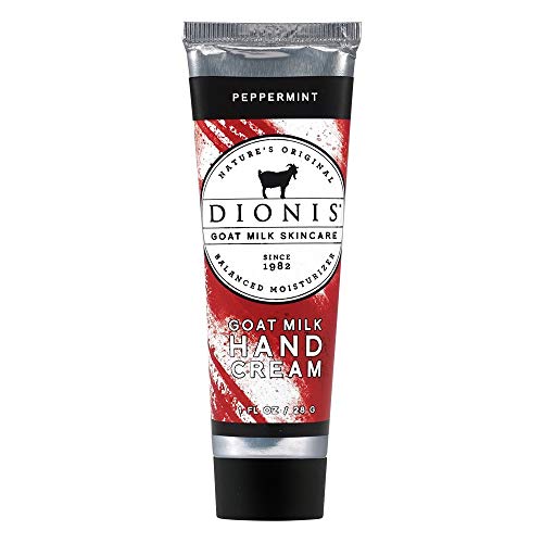 Dionis Goat Milk Hand Cream - Nourishing, Non-Greasy Formula, Peppermint Scent - 1 oz