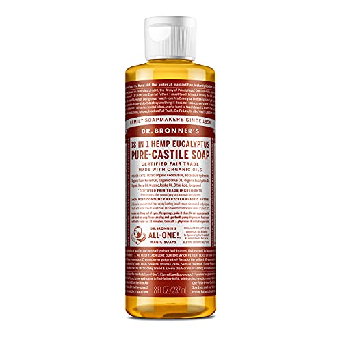 Dr. Bronner's Pure-Castile Liquid Soap - Organic, Non-GMO, All-Purpose, Eucalyptus - 8oz