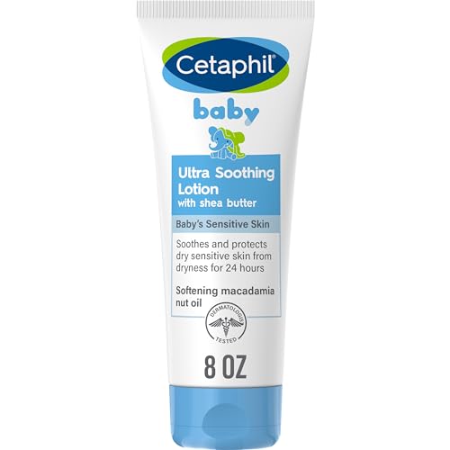 Cetaphil Baby Lotion - 24-Hour Moisture, Hypoallergenic, Dermatologist Tested - 8oz