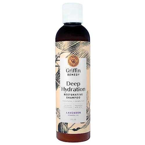 Griffin Remedy Shampoo - Restores Dry & Damaged Hair, Nourishing Shea & Macadamia Oil - 8 fl oz