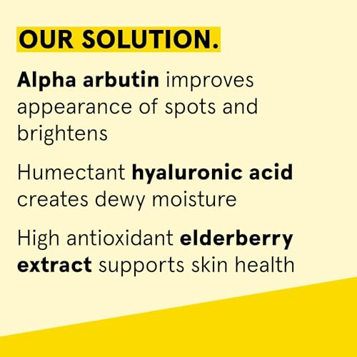 Acure Face Serum - Brightens Skin, Reduces Dark Spots, 100% Vegan with Hyaluronic Acid - 1 Fl Oz