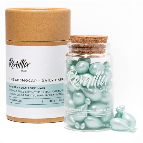 Remilia Hair Serum - Reduces Frizz & Breakage, Nourishing Plant-Based Capsules - 30 Count