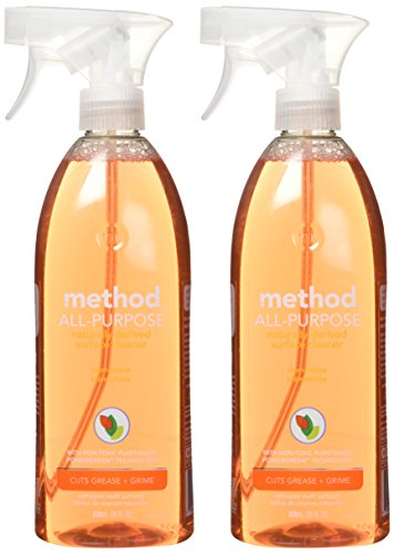 Method All-Purpose Cleaner Spray - Plant-Based, Biodegradable, Citrus Scent - 2 Pack, 28oz Each