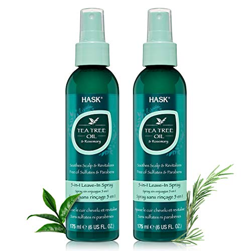 HASK Hair Care Set - 5-in-1 Leave-In Conditioner, Nourishing & Frizz Control - 2 x 6oz